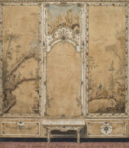 Decoración mural para el salón del Palacio de Caserta
